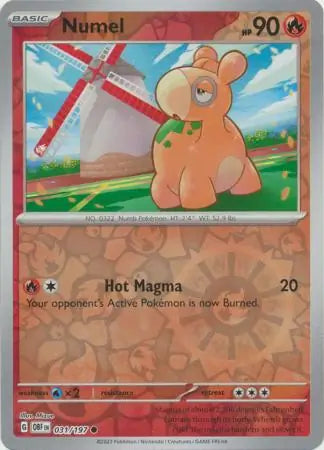 Numel 031/197 (SV03: Obsidian Flames)  - Reverse Holofoil