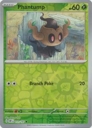 Phantump 011/197 (SV03: Obsidian Flames)  - Reverse Holofoil