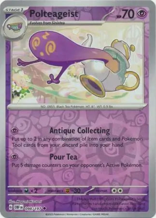 Polteageist 098/197 (SV03: Obsidian Flames)  - Reverse Holofoil