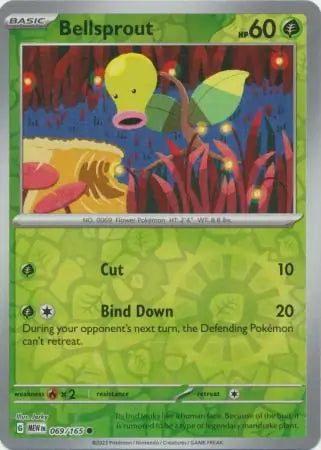 Bellsprout 069/165 (SV: Scarlet & Violet 151)  - Reverse Holofoil
