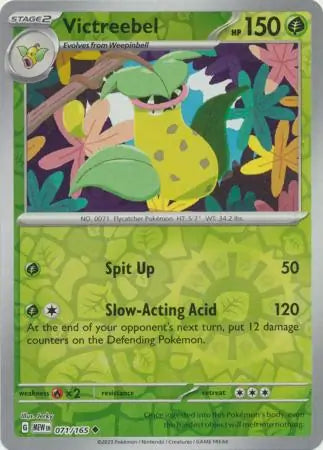 Victreebel 071/165 (SV: Scarlet & Violet 151)  - Reverse Holofoil