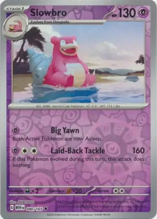 Slowbro 080/165 (SV: Scarlet & Violet 151)  - Reverse Holofoil