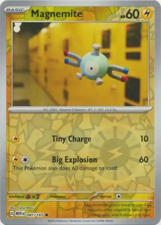 Magnemite 081/165 (SV: Scarlet & Violet 151)  - Reverse Holofoil