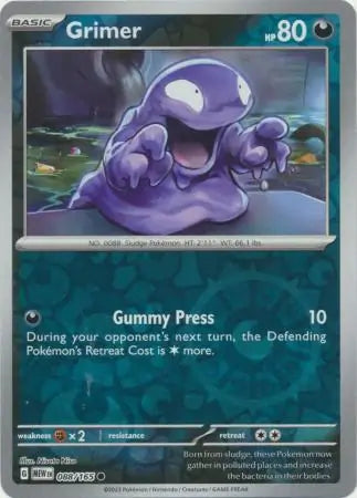 Grimer 088/165 (SV: Scarlet & Violet 151)  - Reverse Holofoil