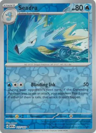 Seadra 117/165 (SV: Scarlet & Violet 151)  - Reverse Holofoil