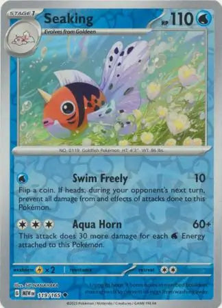 Seaking 119/165 (SV: Scarlet & Violet 151)  - Reverse Holofoil