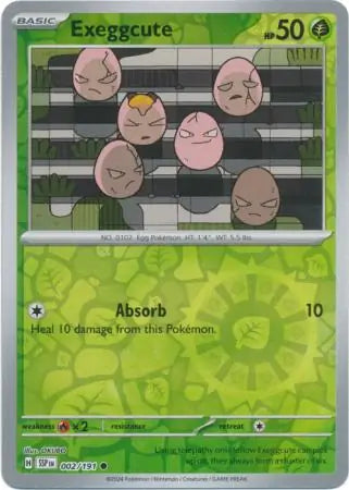 Exeggcute 002/191 (SV08: Surging Sparks)  - Reverse Holofoil