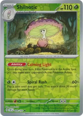 Shiinotic 009/191 (SV08: Surging Sparks)  - Reverse Holofoil