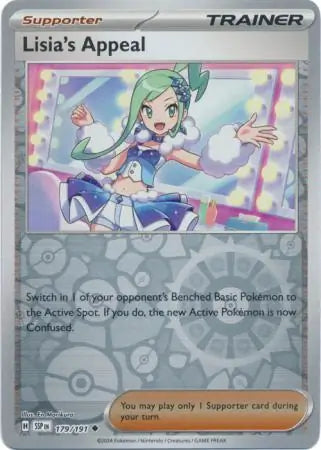 Lisias Appeal 179/191 (SV08: Surging Sparks)  - Reverse Holofoil