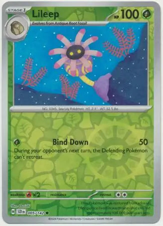Lileep 005/142 (SV07: Stellar Crown)  - Reverse Holofoil