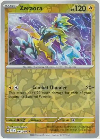 Zeraora 055/142 (SV07: Stellar Crown)  - Reverse Holofoil