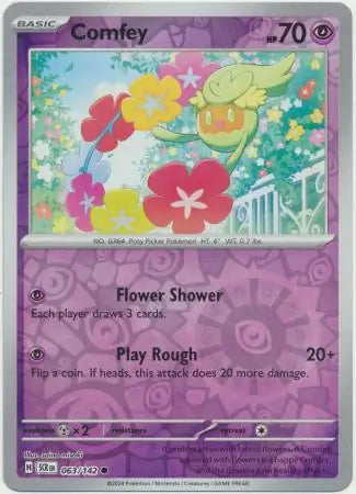 Comfey 063/142 (SV07: Stellar Crown)  - Reverse Holofoil