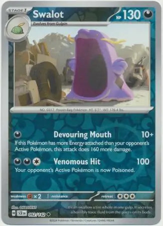 Swalot 092/142 (SV07: Stellar Crown)  - Reverse Holofoil
