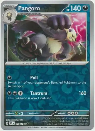 Pangoro 093/142 (SV07: Stellar Crown)  - Reverse Holofoil