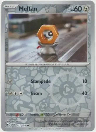 Meltan 102/142 (SV07: Stellar Crown)  - Reverse Holofoil