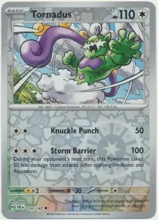 Tornadus 120/142 (SV07: Stellar Crown)  - Reverse Holofoil