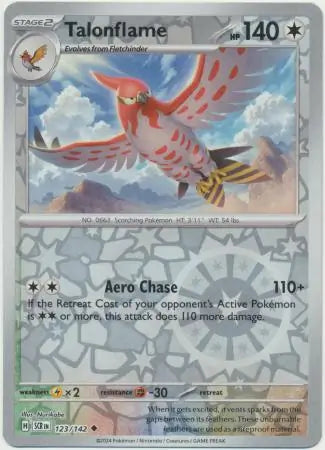 Talonflame 123/142 (SV07: Stellar Crown)  - Reverse Holofoil