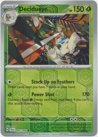 Decidueye 005/064 (SV: Shrouded Fable)  - Reverse Holofoil