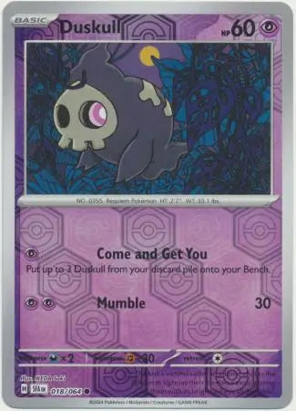 Duskull 018/064 (SV: Shrouded Fable)  - Reverse Holofoil