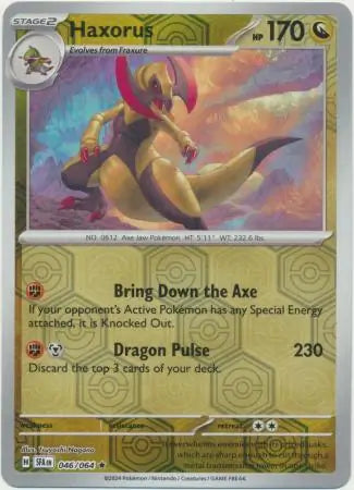 Haxorus 046/064 (SV: Shrouded Fable)  - Reverse Holofoil