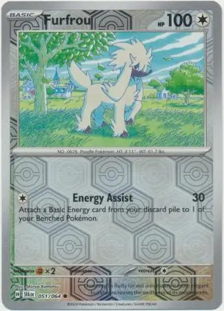Furfrou 051/064 (SV: Shrouded Fable)  - Reverse Holofoil