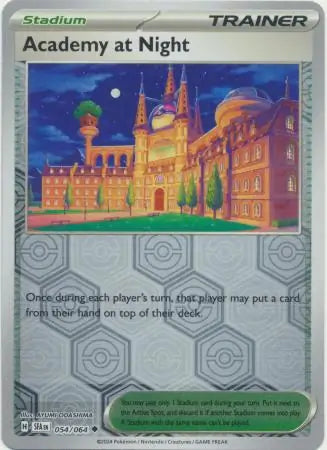 Academy at Night 054/064 (SV: Shrouded Fable)  - Reverse Holofoil