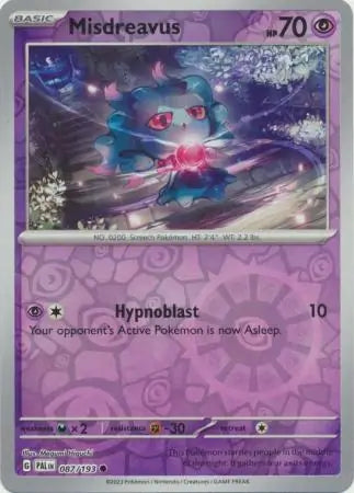 Misdreavus 087/193 (SV02: Paldea Evolved)  - Reverse Holofoil