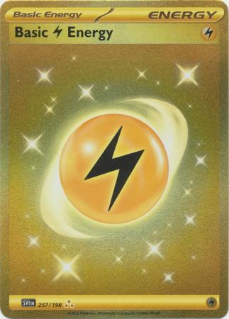 Lightning Energy - 257/198 - Gold Secret Rare - Scarlet & Violet