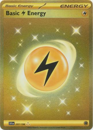 Lightning Energy - 257/198 - Gold Secret Rare - Scarlet & Violet (Base Set)