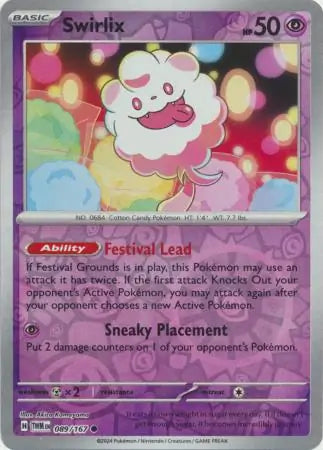 Swirlix 089/167 (SV06: Twilight Masquerade)  - Reverse Holofoil