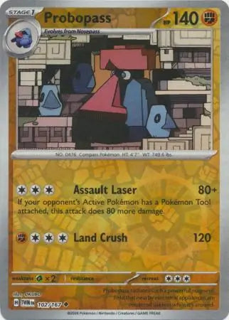 Probopass 102/167 (SV06: Twilight Masquerade)  - Reverse Holofoil