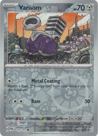 Varoom 124/167 (SV06: Twilight Masquerade)  - Reverse Holofoil