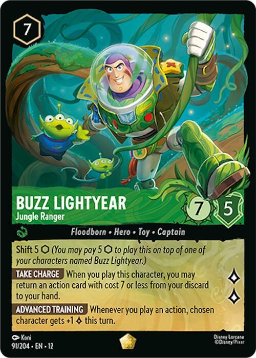 Buzz Lightyear, Jungle Ranger 91/204 (Wilds Unknown) 