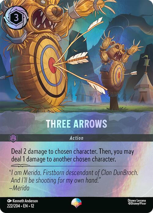 Three Arrows 222/204 (Wilds Unknown)  - Rainbow Foil