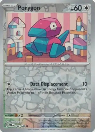 Porygon 142/182 (SV04: Paradox Rift)  - Reverse Holofoil