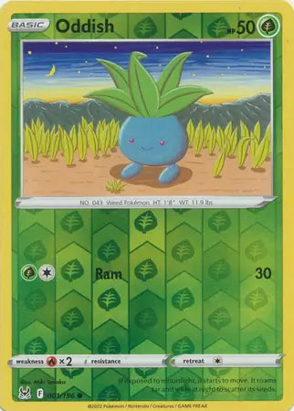 Oddish 001/196 (SWSH11: Lost Origin)  - Reverse Holofoil