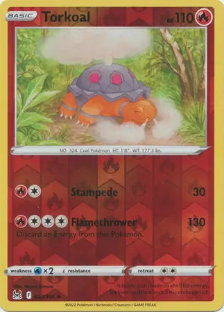 Torkoal 023/196 (SWSH11: Lost Origin)  - Reverse Holofoil
