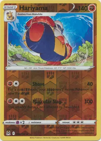 Hariyama 098/196 (SWSH11: Lost Origin)  - Reverse Holofoil