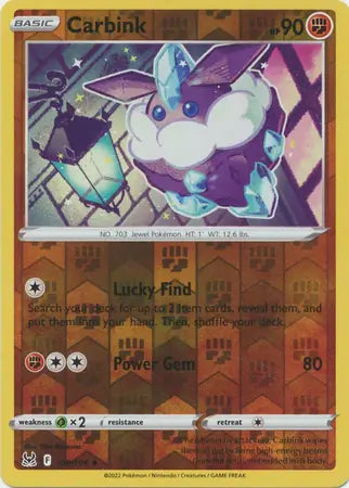 Carbink 108/196 (SWSH11: Lost Origin)  - Reverse Holofoil