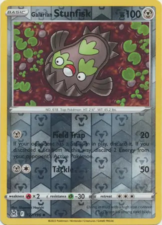 Galarian Stunfisk 127/196 (SWSH11: Lost Origin)  - Reverse Holofoil