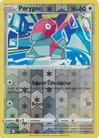 Porygon 140/196 (SWSH11: Lost Origin)  - Reverse Holofoil