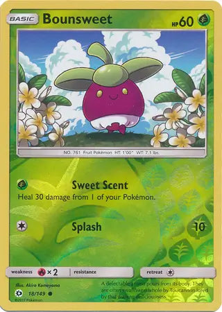Bounsweet 18/149 (SM Base Set)  - Reverse Holofoil