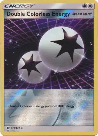 Double Colorless Energy 136/149 (SM Base Set)  - Reverse Holofoil