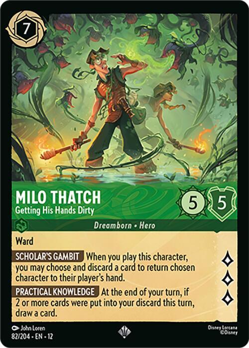 Milo Thatch, Getting His Hands Dirty 82/204 (Wilds Unknown) 