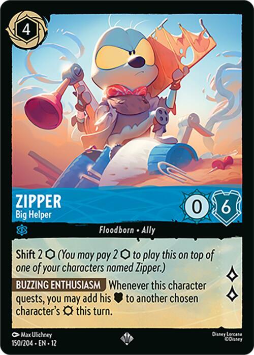 Zipper, Big Helper 150/204 (Wilds Unknown)  - Cold Foil