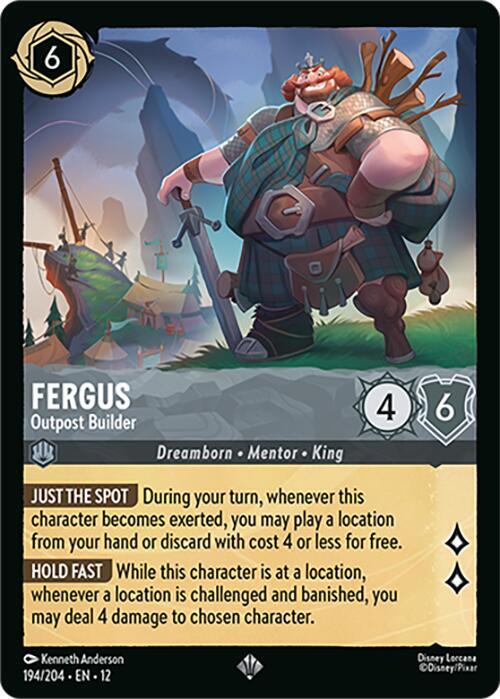 Fergus, Outpost Builder 194/204 (Wilds Unknown) 