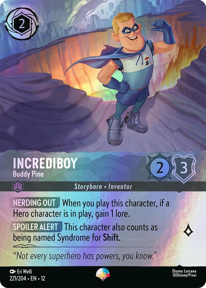 Incrediboy Buddy Pine 221/204 (Wilds Unknown)  - Rainbow Foil