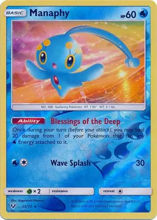Manaphy 25/73 (Shining Legends)  - Reverse Holofoil