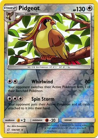 Pidgeot 124/181 (SM - Team Up)  - Reverse Holofoil