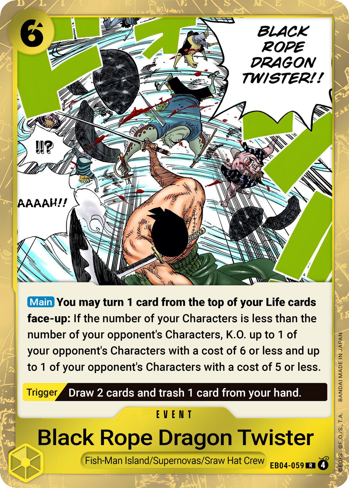Black Rope Dragon Twister EB04-059 (Adventure on Kami's Island)  - Foil